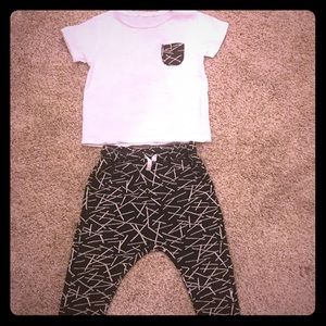 Zara (style) Tshirt and Pant Set 12-18M No tags